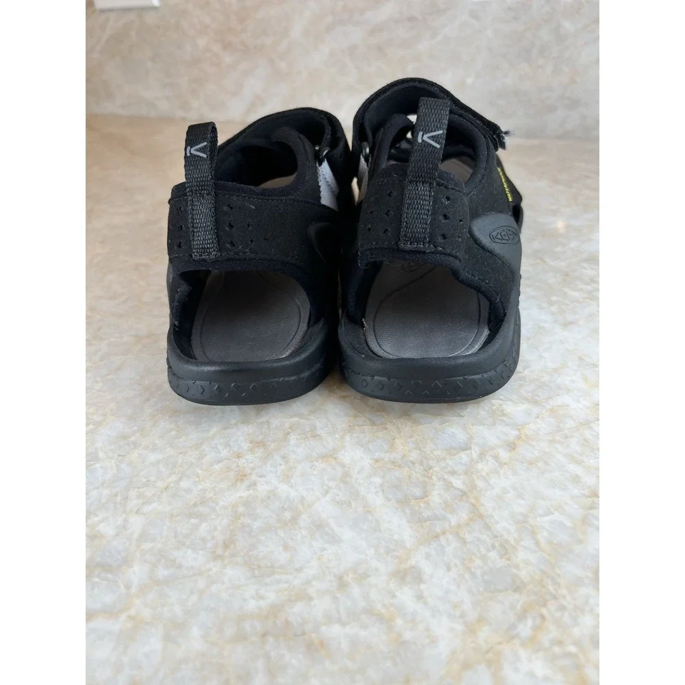 KEEN Men's Drift Creek Sandals US Size 10.5 Black Water Shoes Open Toe Slip On